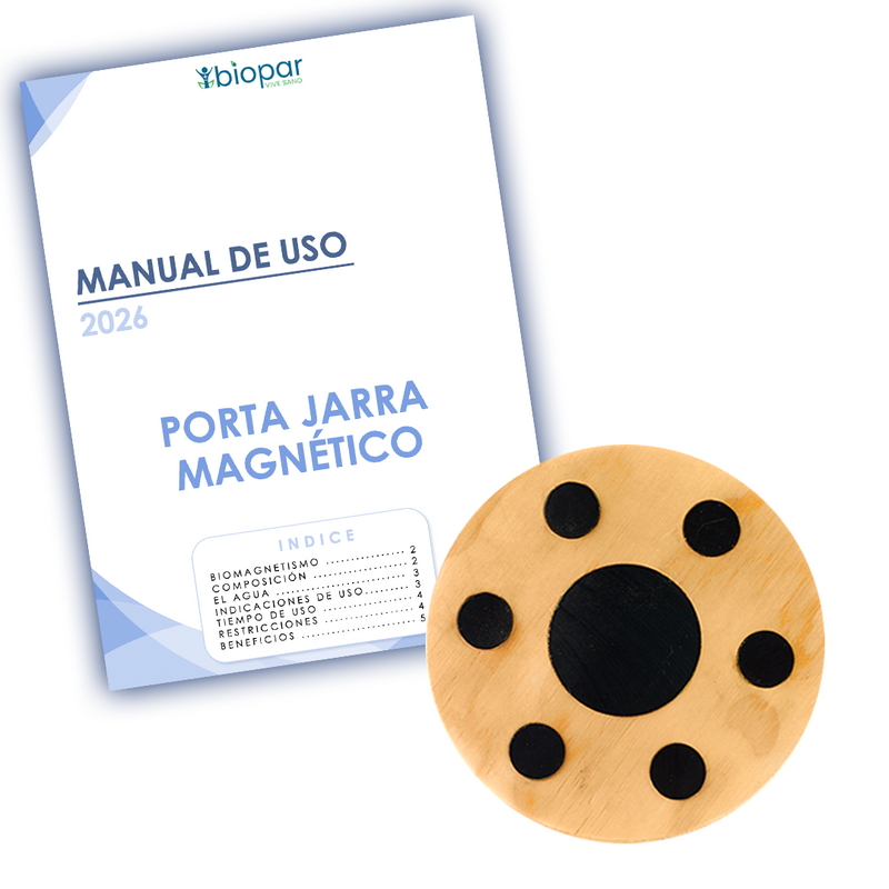 PORTA JARRA MAGNÉTICO PARA IONIZAR EL AGUA